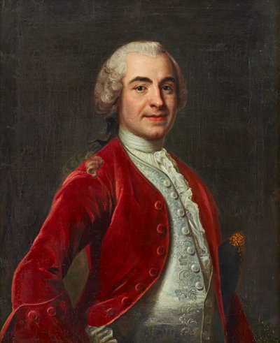 Retrato del chambelán Carl Gustaf Vattrang de Johan Henrik Scheffel